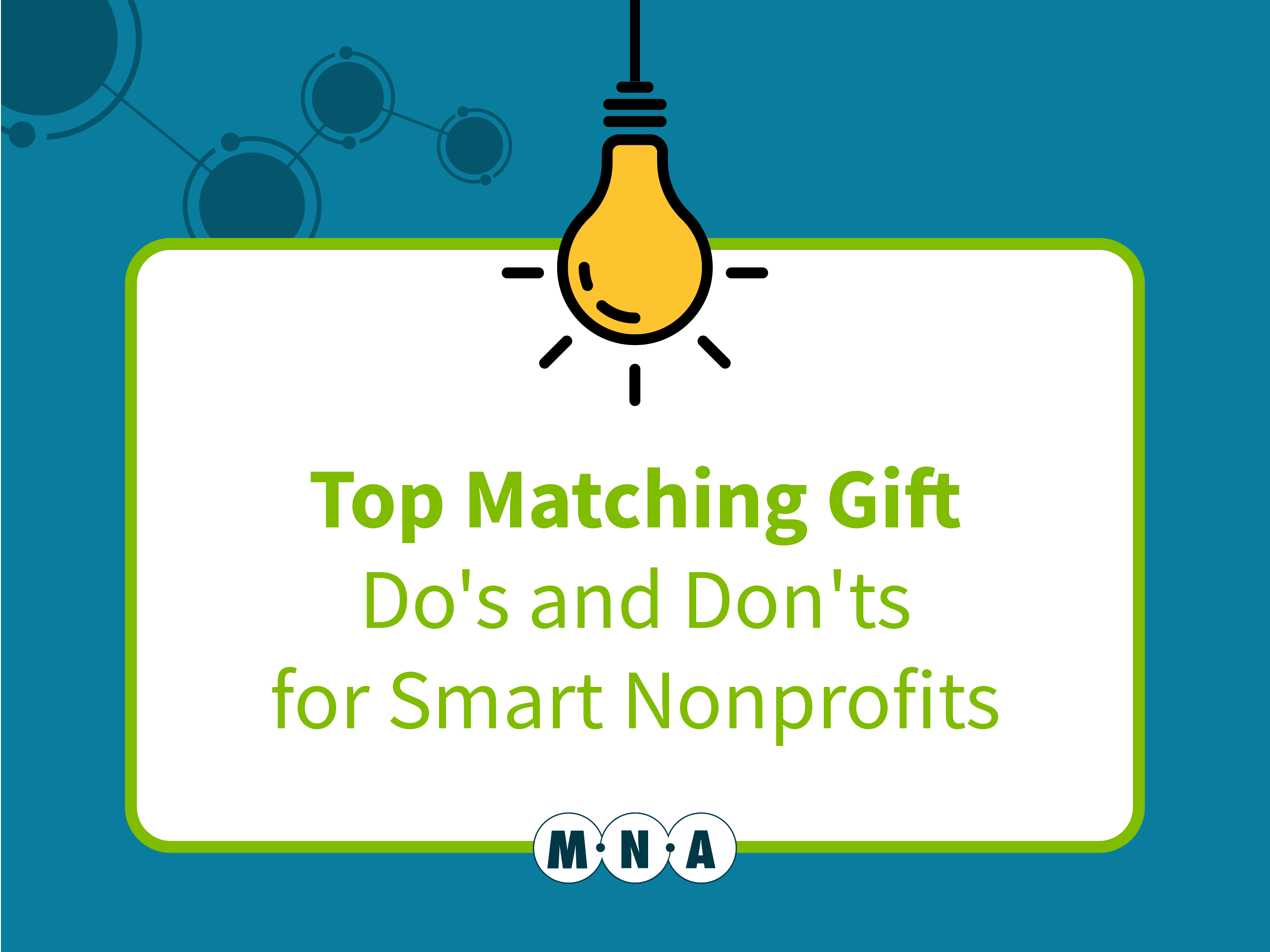 Top Matching Gifts Do's and Don'ts for Smart Nonprofits - Montana Nonprofit  Association